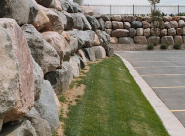 Commercial retaining wall
