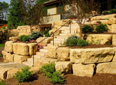 Lakeville stone stairway
