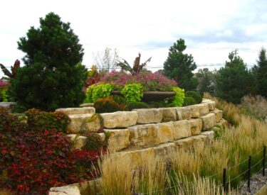 Commercial Boulder retaining wall