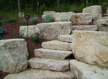 Natural stone stairway mn