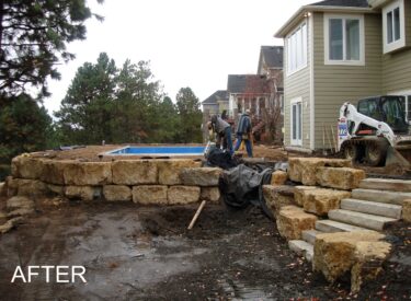Lakeville retaining wall